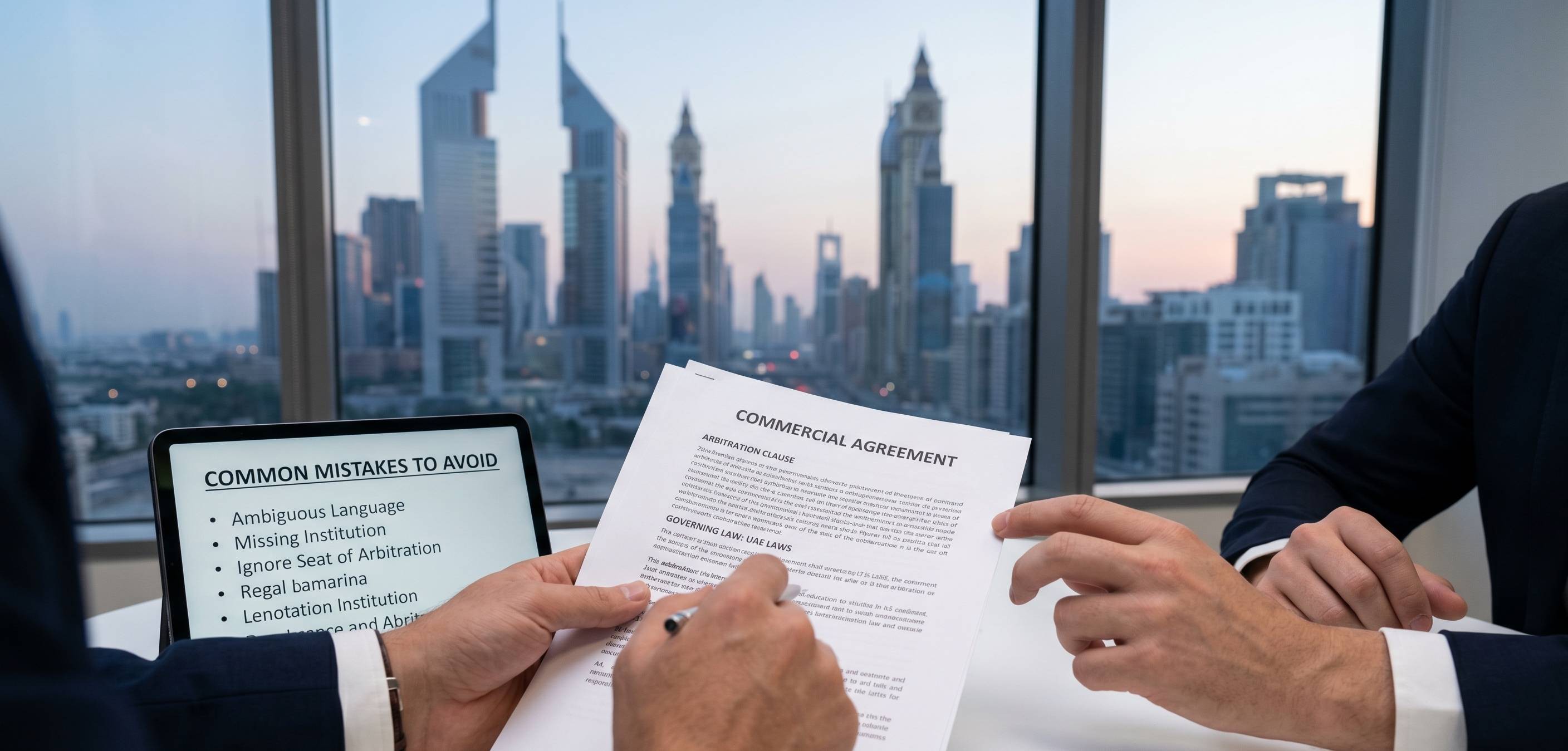 Drafting Effective Arbitration Clauses in UAE Contracts: Common Mistakes to Avoid
